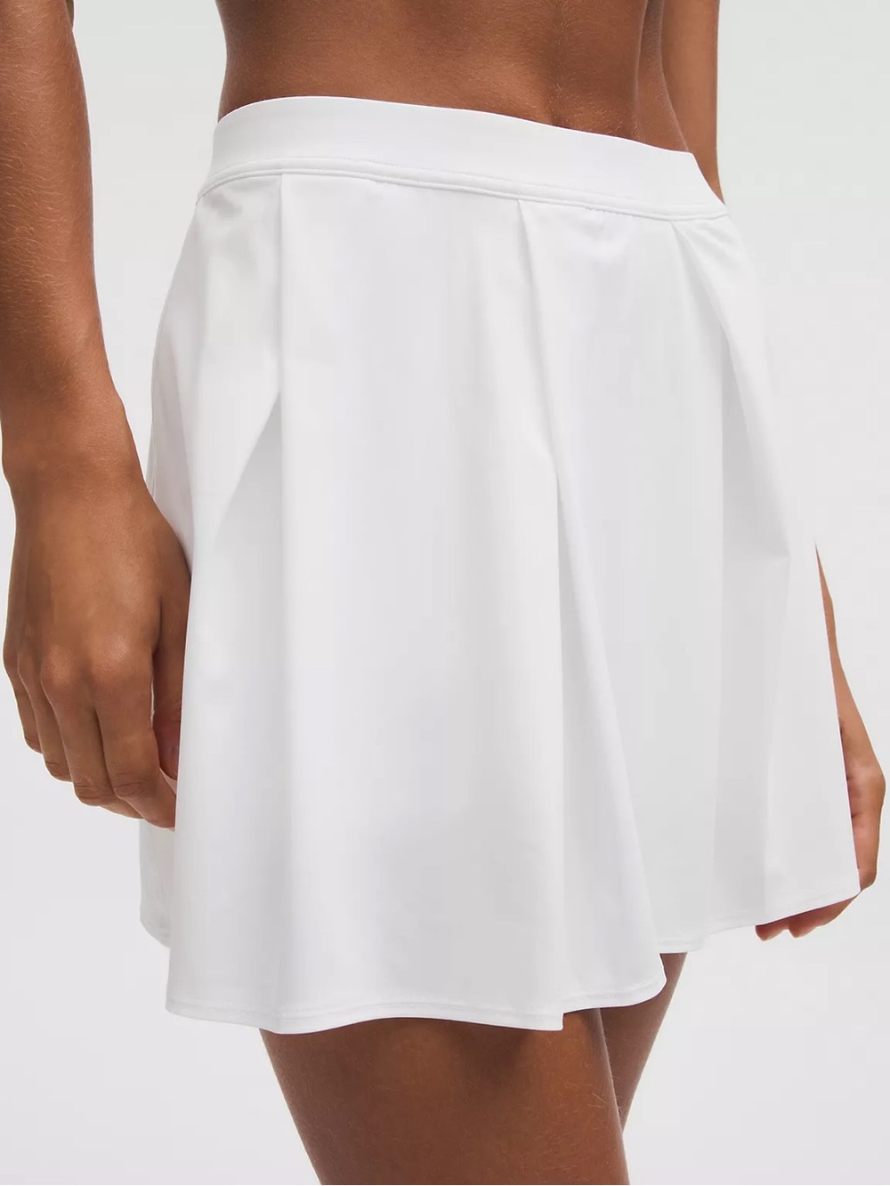 lululemon athletica White Angled-Pleat High-Rise Tennis Skirt New Small